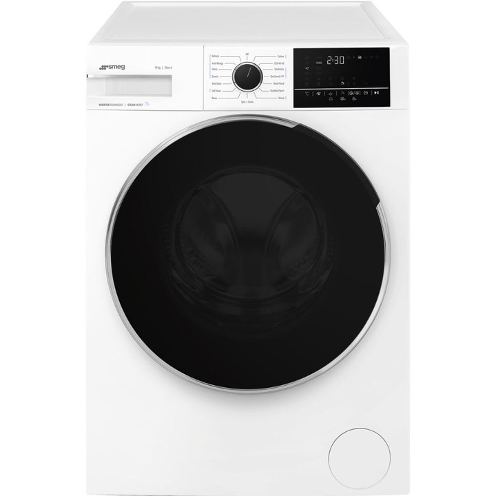 Пералня Smeg WNP04SEAIN, 10 кг, 1400 prm, 15 програми, Клас A, Бяла