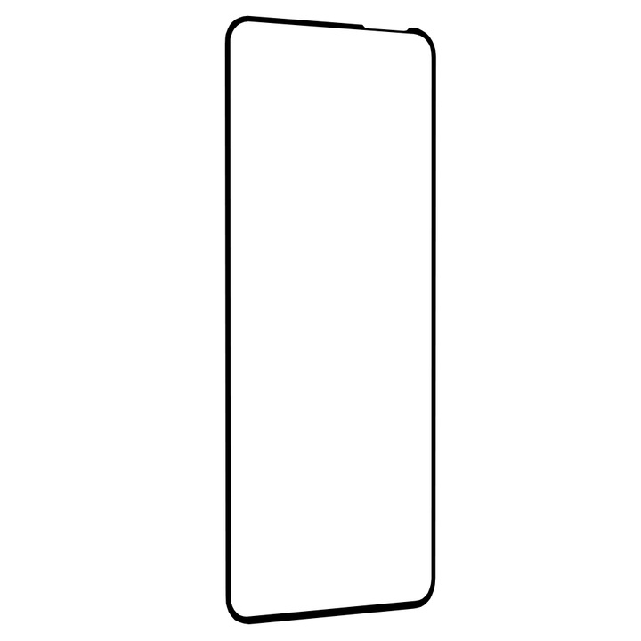 Edzett üveg védőfólia Motorola Moto G54 / G14 full ragasztó fekete