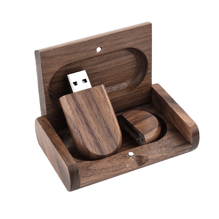 USB памет 3.0 JESWO, 32 GB, дърво, кафява
