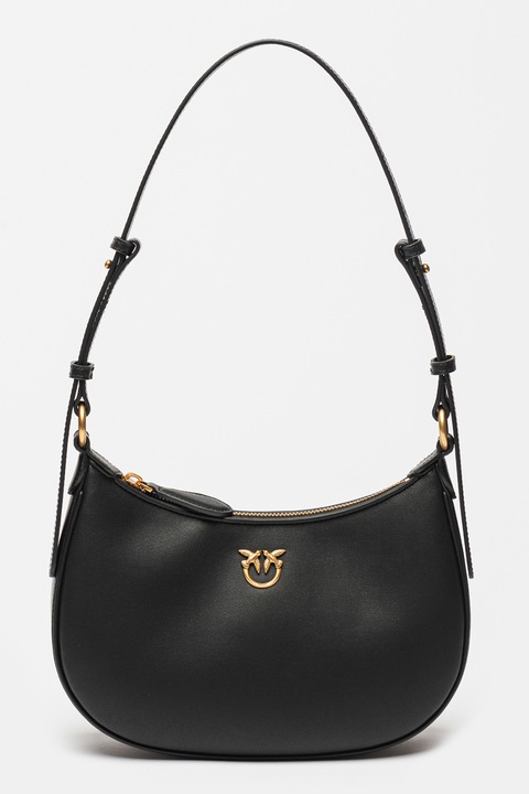 Pinko, Кожена чанта за рамо Love Mini, Черен