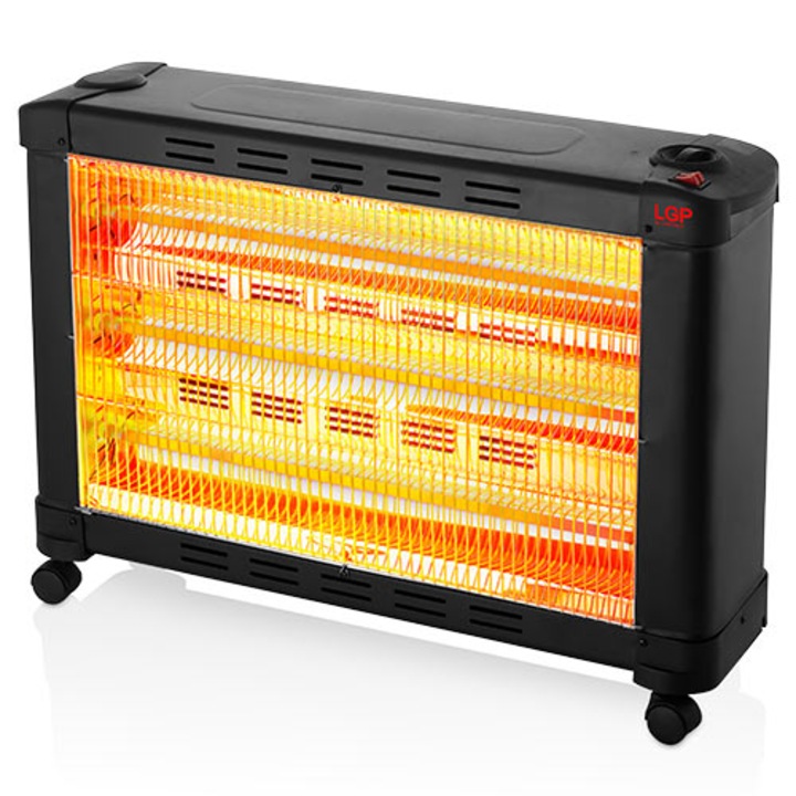 Incalzitor electric, LGP, Quartz, 2100W, Negru