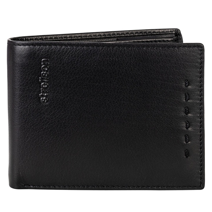 Strellson, Portofel pliabil de piele Oxford Circus, Negru