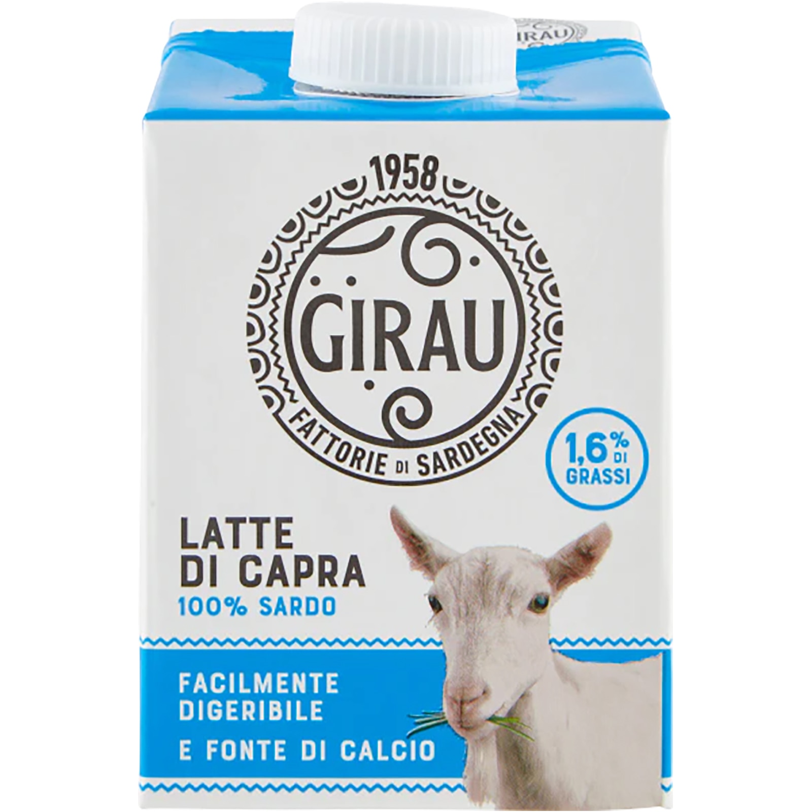 Lapte de capra light, 1.6% grasime, Sardinia, Girau, 0.5 l - eMAG.ro