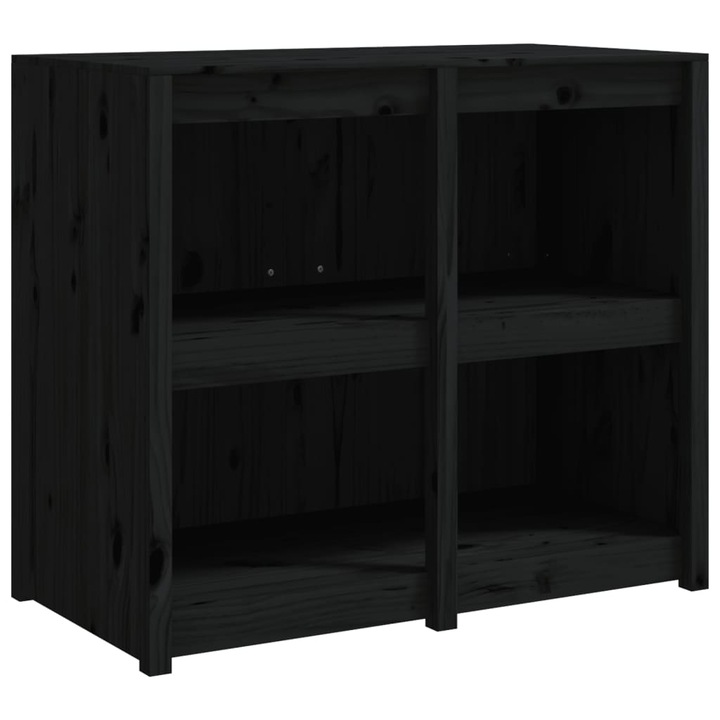 Кухненски шкаф за открито vidaXL, Черен, 106x55x92 см, Бор масив, 28.05 kg