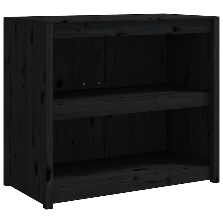 Кухненски шкаф за открито vidaXL, Черен, 106x55x92 см, Бор масив, 27.3 kg