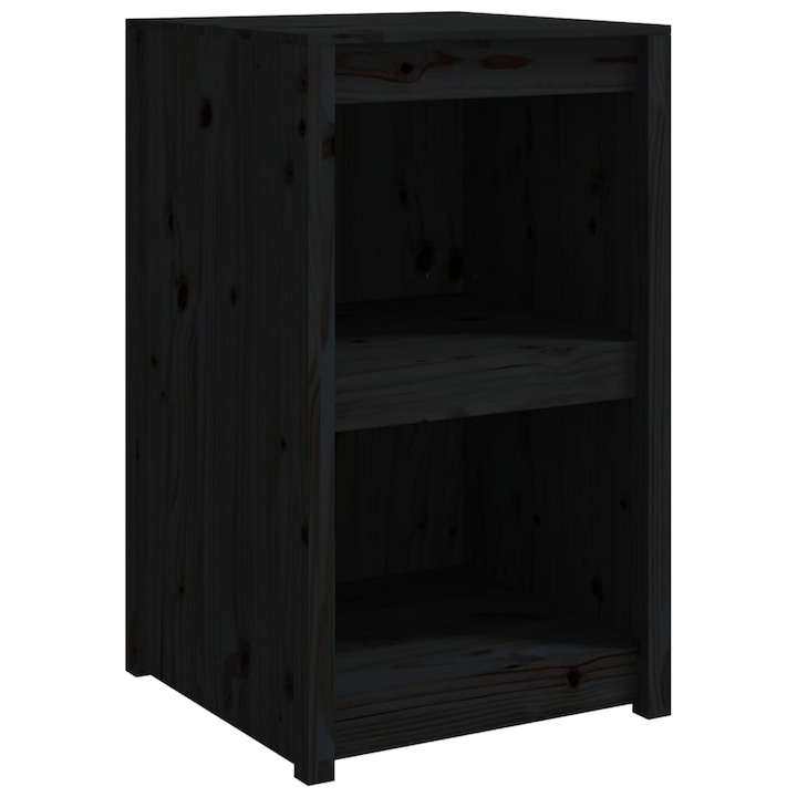 Кухненски шкаф за открито vidaXL, Черен, 55x55x92 см, Бор масив, 16.9 kg