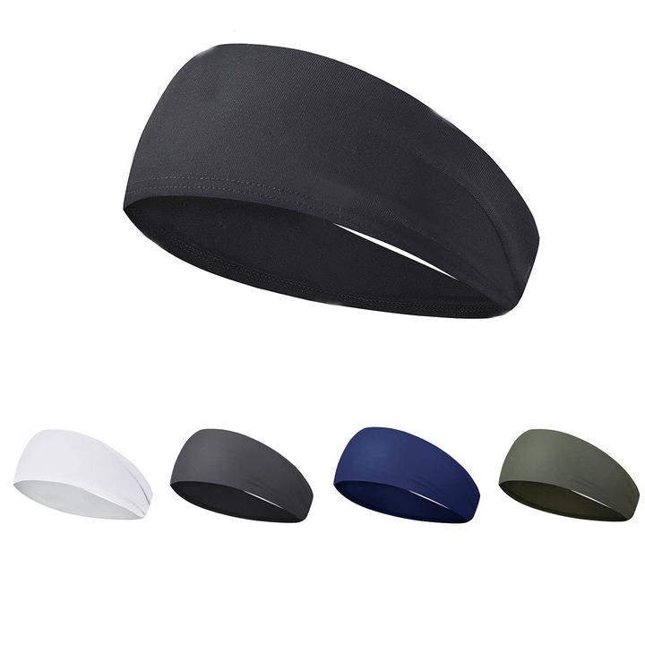 Комплект от 5 ленти за глава за мъже, MWAOWM, полиестер, многоцветни