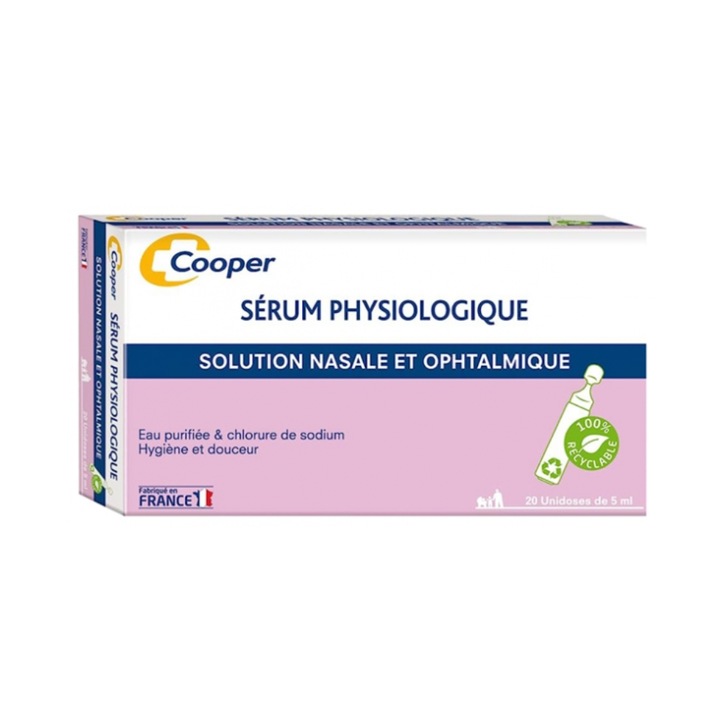 Ser fiziologic Cooper 20x5ml, pentru aerosoli si igiena zilnica a bebelusilor