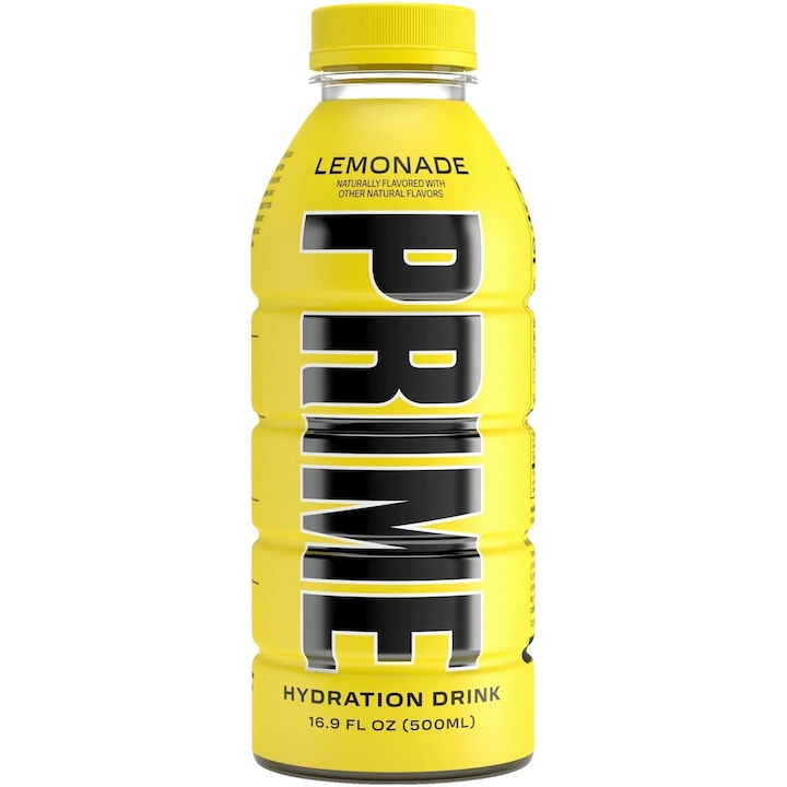 Prime® Hydration Drink USA Lemonade, Bautura pentru Rehidratare cu Aroma de Limonada, 500 ml