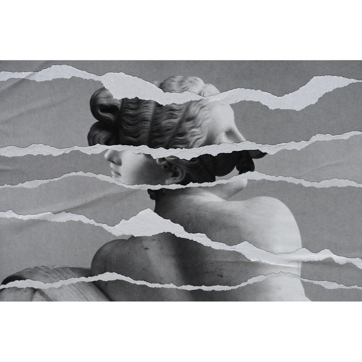 Tablou Sculptura Gri 140 L X 80 H