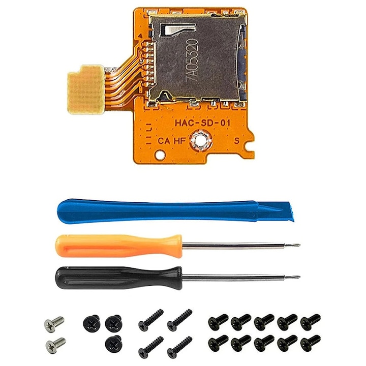 Kit de reparatii pentru Nintendo Switch, placa pentru slot pentru card Micro-Sd NS, KINGTRONG®