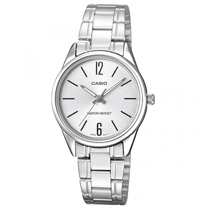 Ceas Dama, Casio, Collection LTP-V0 LTP-V005D-7B, Argintiu, Argintiu