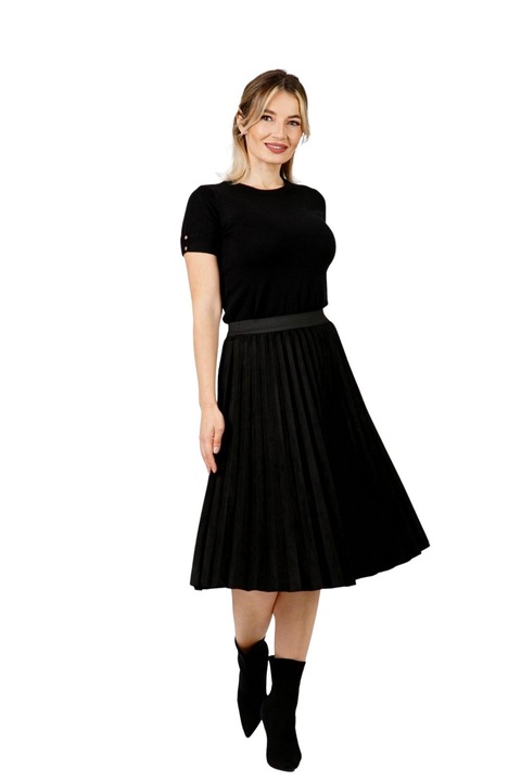 Fusta din piele intoarsa, Negru