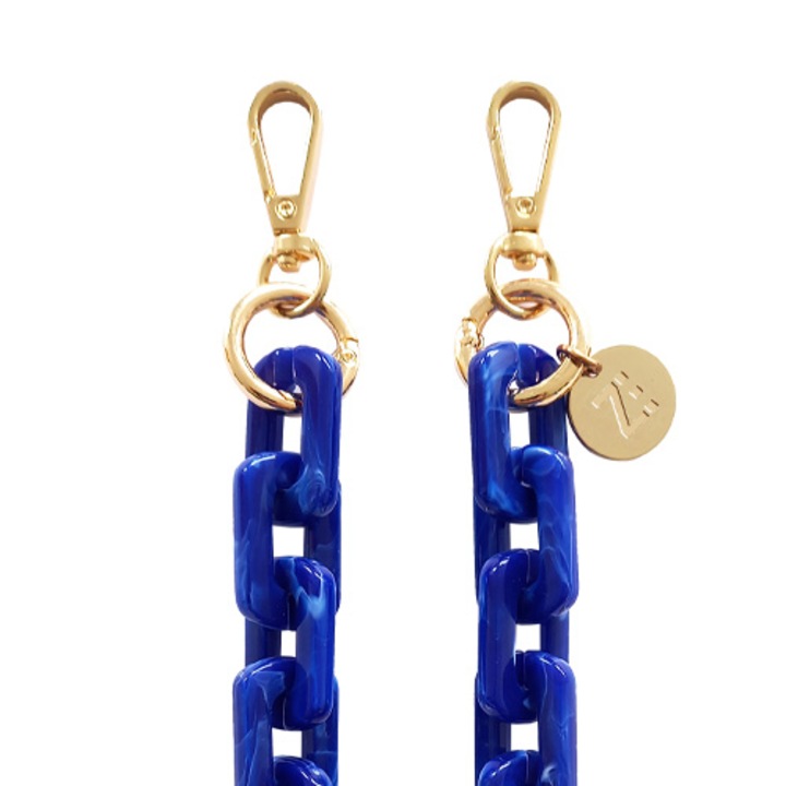 Colier Zanae pentru telefon, Albastru Inchis, Marime L