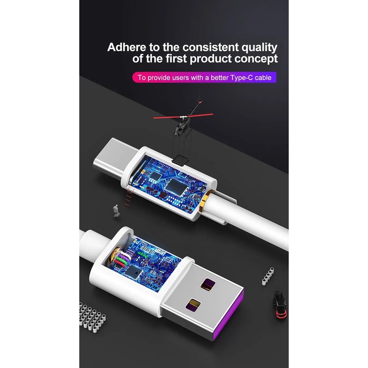 Cablu date si incarcare rapida SuperCharge 55W, PRESTIGE CHARGE