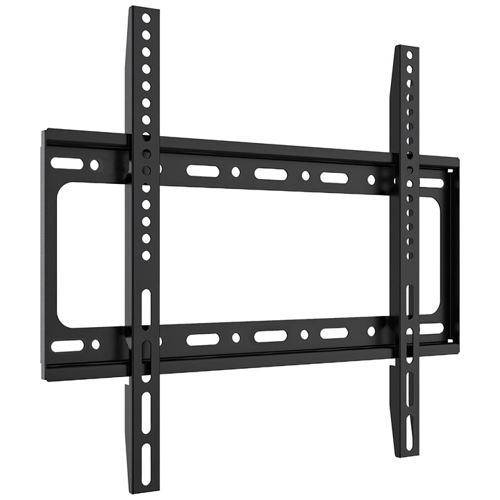 Suport TV de perete, reglabil, 40"-85", Negru