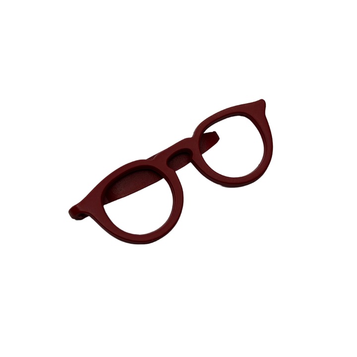 Ac cravata ochelari Retro Rosu