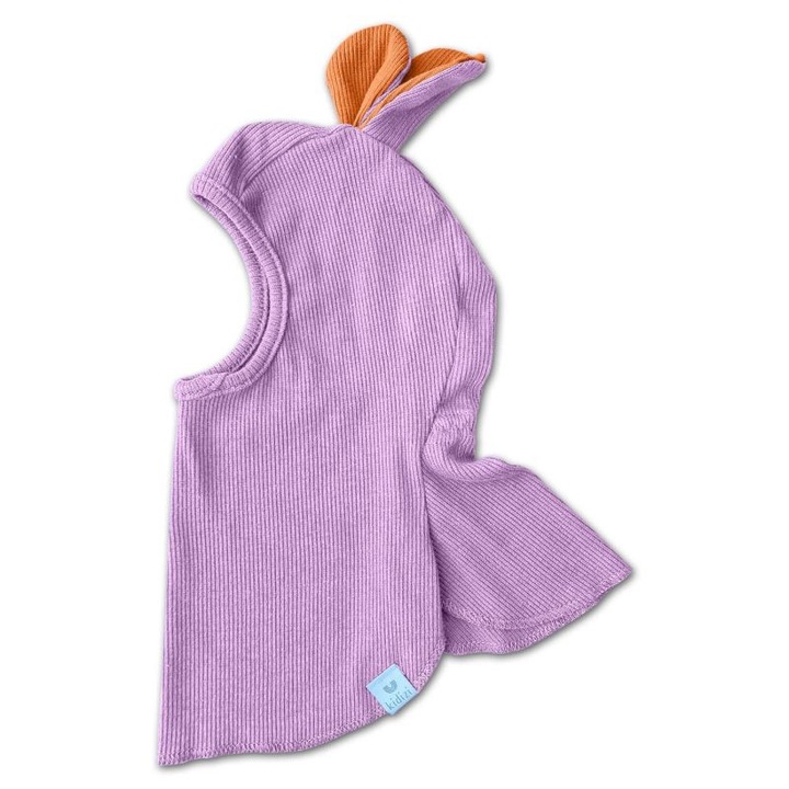 Регулируема качулка с памучни уши, Kidizi Puppy синьо, Оранжев/Светлолилав