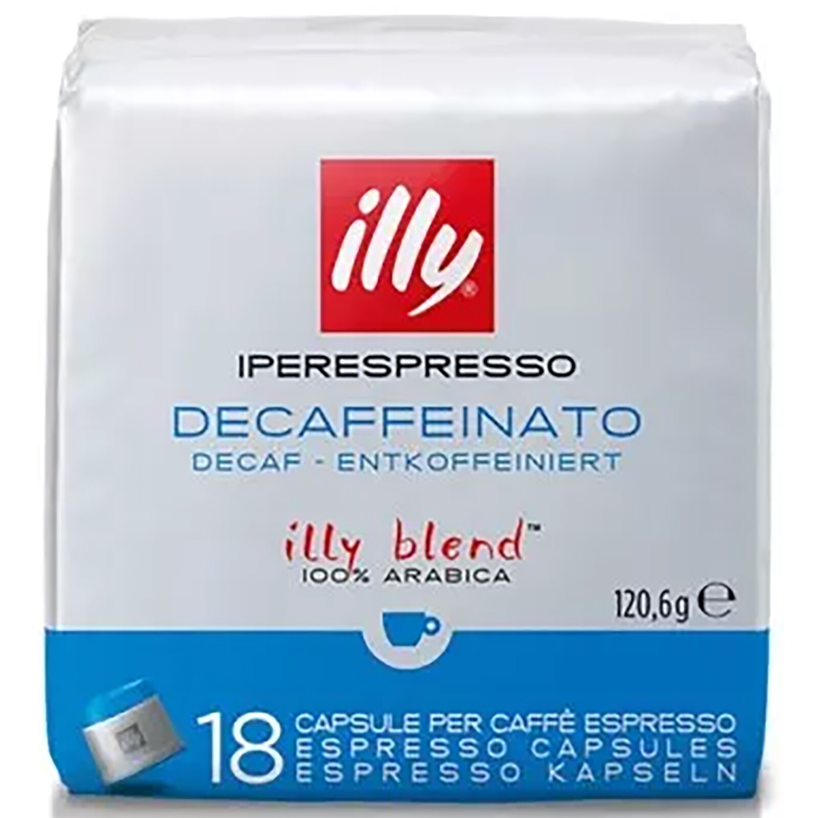 108 Cialde caffè Espresso Illy Iperespresso DECA 100% Arabica Decaffeinato