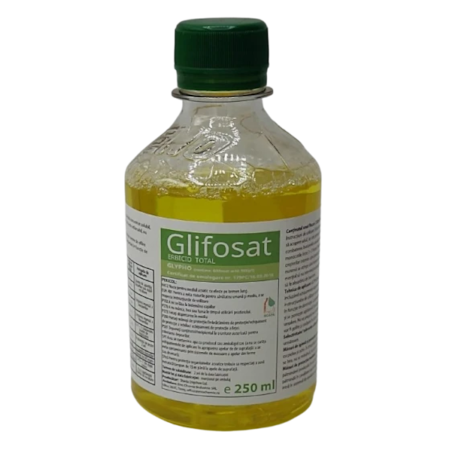 Erbicid total pe baza de glifosat acid pentru combaterea tuturor buruienilor, Glifosat (GLYPHO), 250 ml