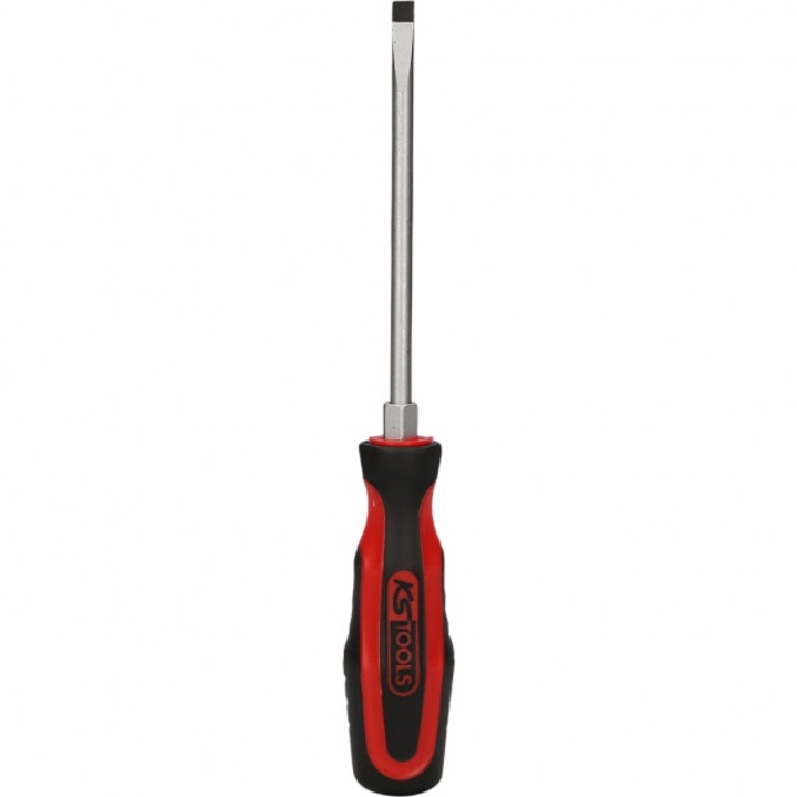 Ks Tools egyenes csavarhúzó, 6,5 x 230 mm, egyenes profil, króm-vanádium acél, kétkomponensű markolat