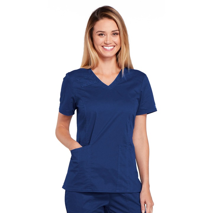 Halat medical V-Neck in Bleumarin, marimea L