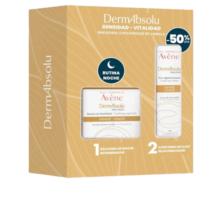 Set facial de noapte pentru regenerarea si hranirea tenului Avene DermAbsolu Balsamo 2 buc