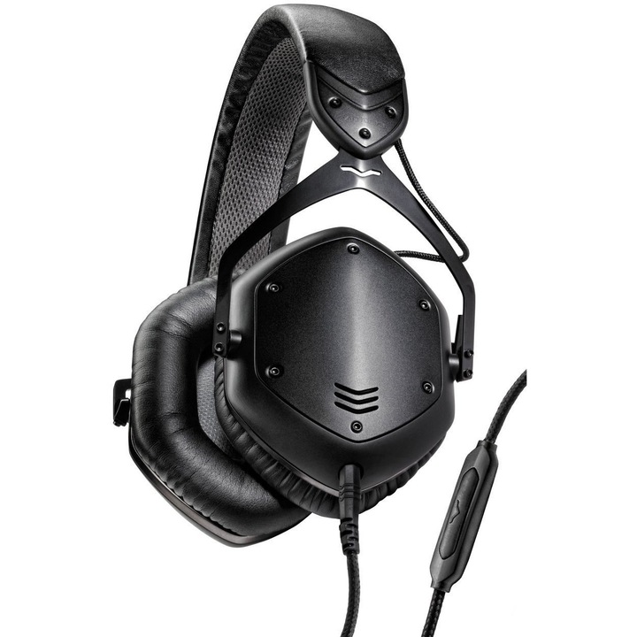 Casti cu fir Crossfade LP2, V-Moda, Metal, 50mm, Negru