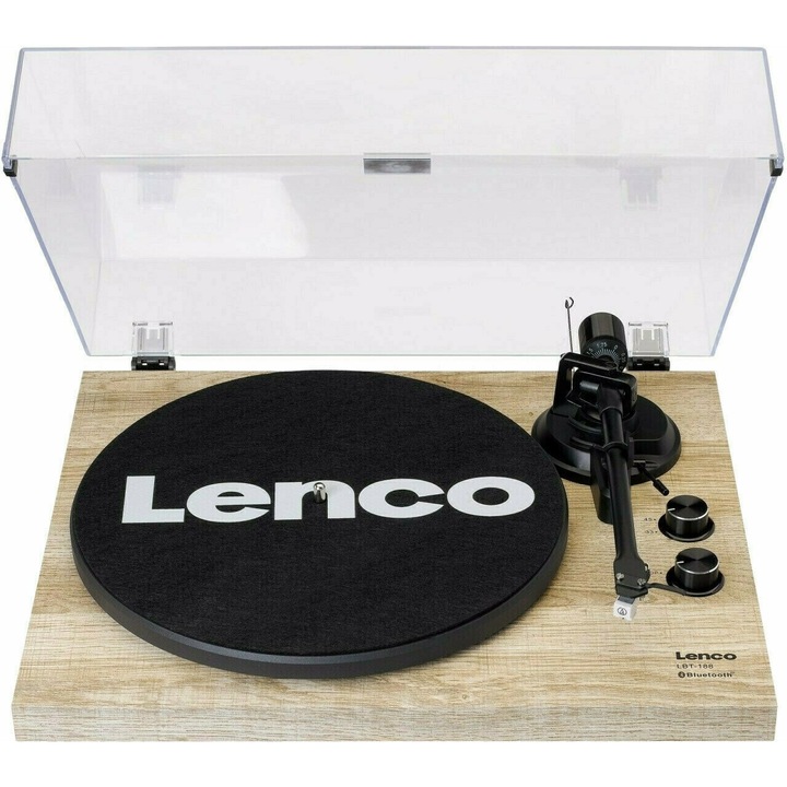 Пикап, Lenco, Ръчен, Bluetooth, 19 инча, Светлокафяв