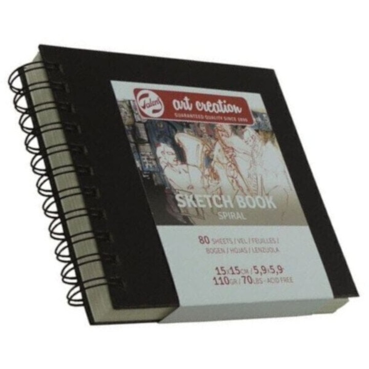 Caiet de schite,TALENS ART CREATION, 15 x 15 cm, 110 g, Negru