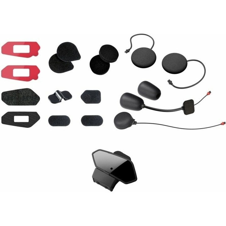 Комплект мото комуникация Sena, Черен/Червен