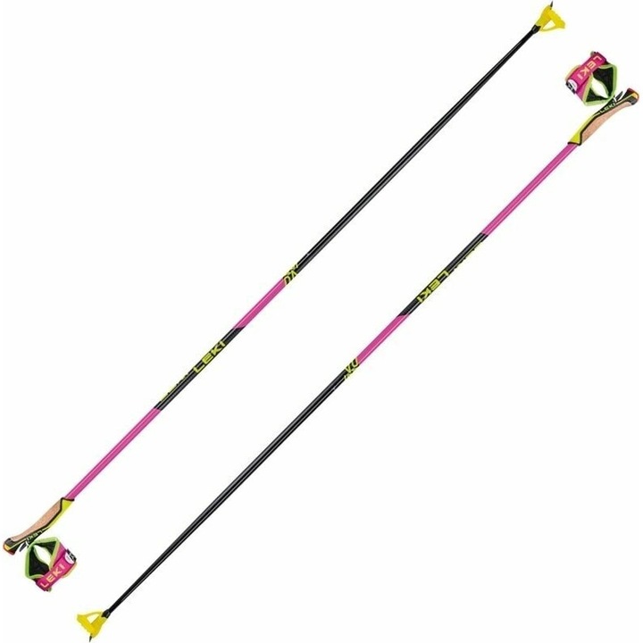 Ски щеки PRC 750, Leki, Карбонови влакна, Система за захващане Shark, 140 см, Многоцветни