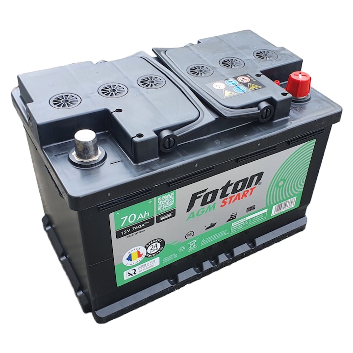 Baterie auto Foton Start AGM 60Ah 680A Start&Stop