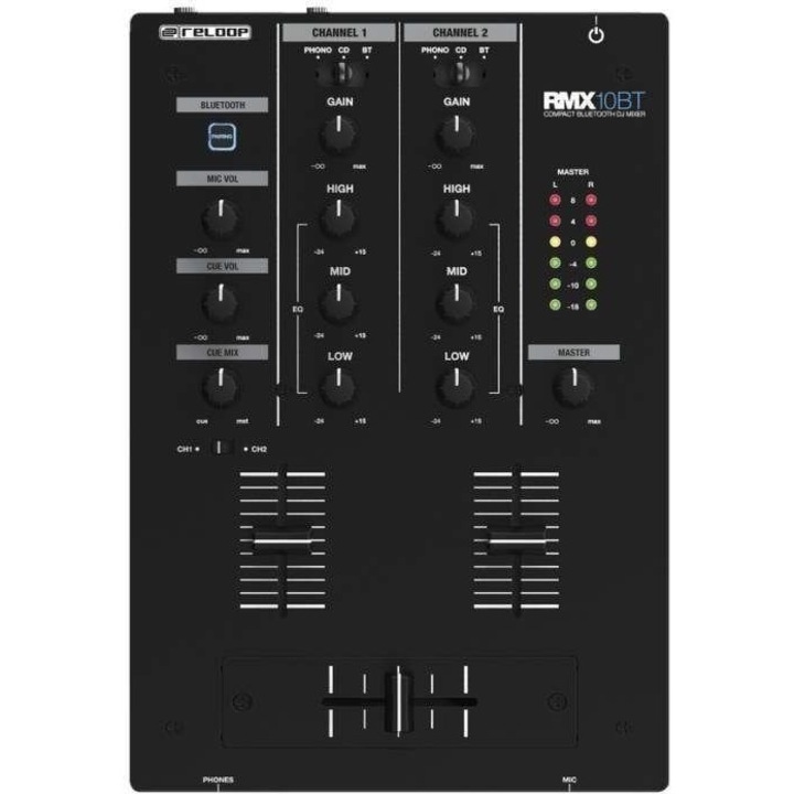 Mixer DJ cu bluetooth, Reloop, Negru