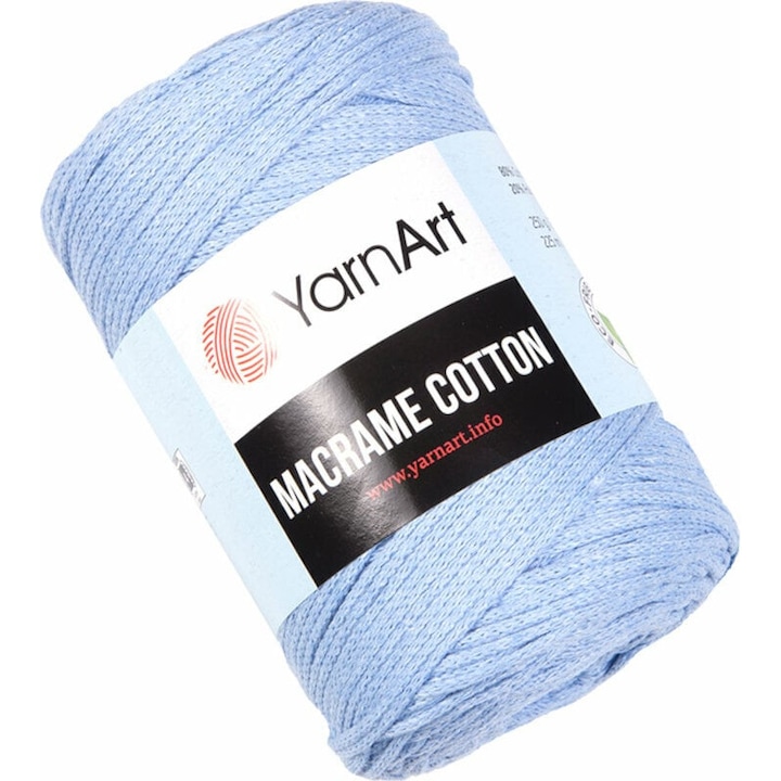 Fir textil, Yarn Art, Bumbac, 225 m, Albastru deschis