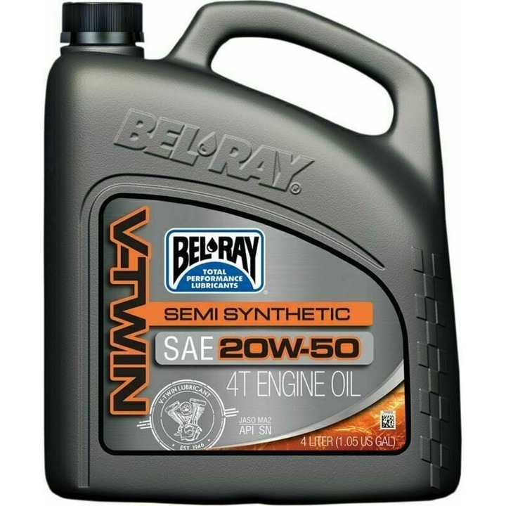 Ulei BEL-RAY V-Twin Mineral 4T 20W-50 4L