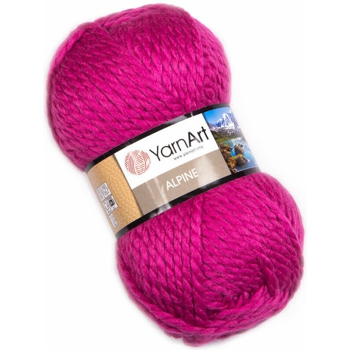 Fir textil Yarn Art Alpine 343, violet, voluminos, 100g