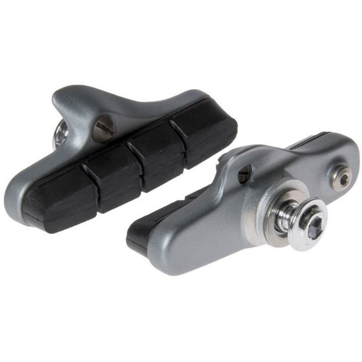 Set 2 placute frana, SHIMANO, Negru/Gri