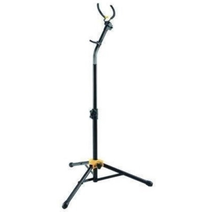 Suport pentru saxofon, Hercules, Metal, Reglabil, Negru