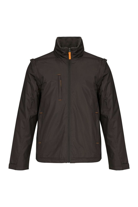 Jacheta unisex cu maneci detasabile Karibian - KA639, Gri inchis