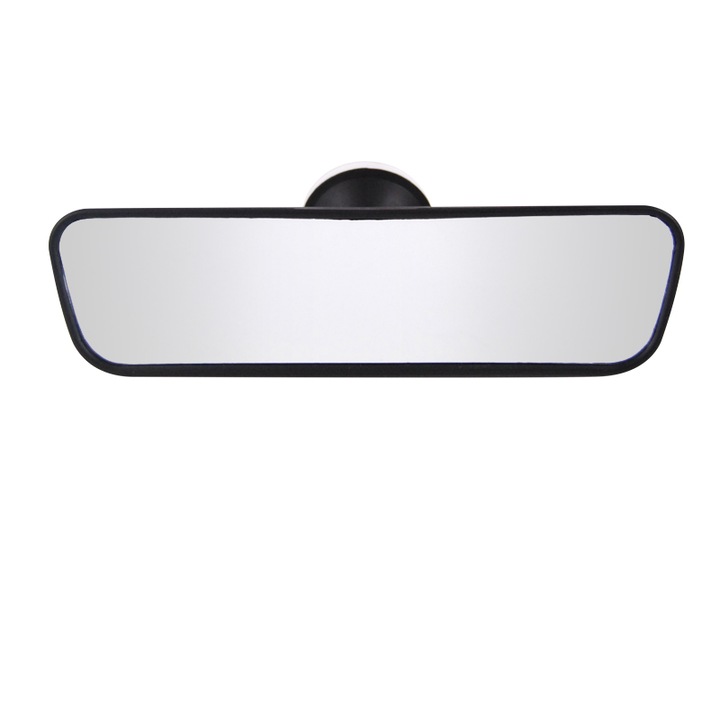 Oglinda auto cu ventuza, 25x6.5 cm, Negru