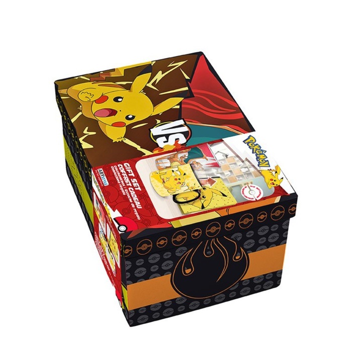 POKEMON - Pck premium Large Glass + Kubek HC + notebook Pikachu
