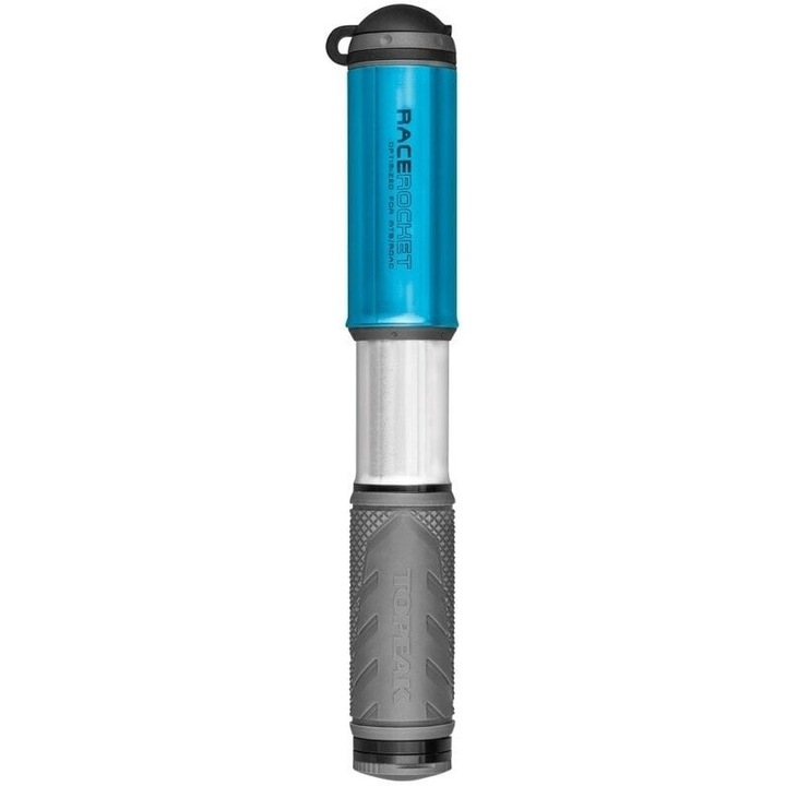 Велосипедна помпа Topeak Race Rocket Mini, алуминий, разтегателна, тъмносиня, 120 psi