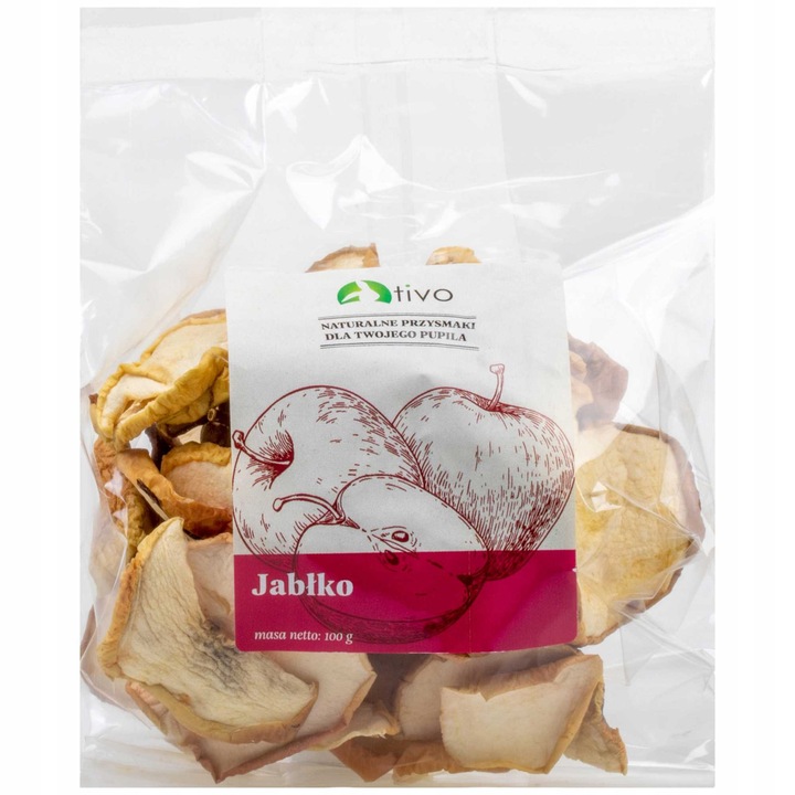 Chipsuri de mere pentru iepuri si rozatoare, Tivo, 100 gr