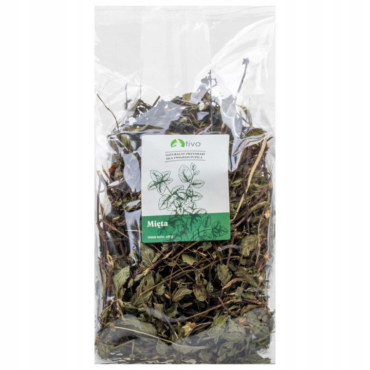 Frunze de menta uscate pentru rozatoare, Tivo, 100 gr