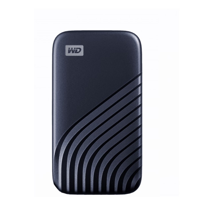 WD My Passport 1TB външен SSD диск, USB 3.2 Gen2 Type-C, сив