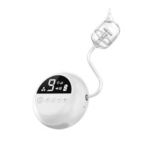 Aspirator Nazal Electric, 9 Trepte de Absorbtie, Stnqtsrv, 3 Varfuri, Muzica pentru Distragerea Copiilor, Silentios, Lumina de Veghe, Rezervor Mare de Stocare Secretii, Display LED, Baterie 2500 mAh, Alb