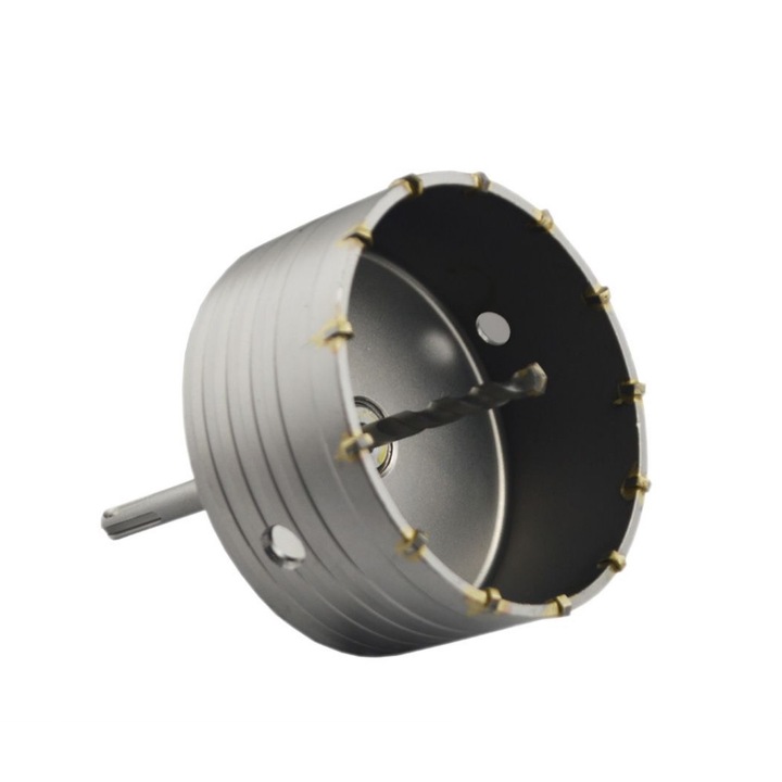 Carota pentru beton diamantata, DDT-Profesional, diametru 130 mm, coada sds plus 110 mm inclusa