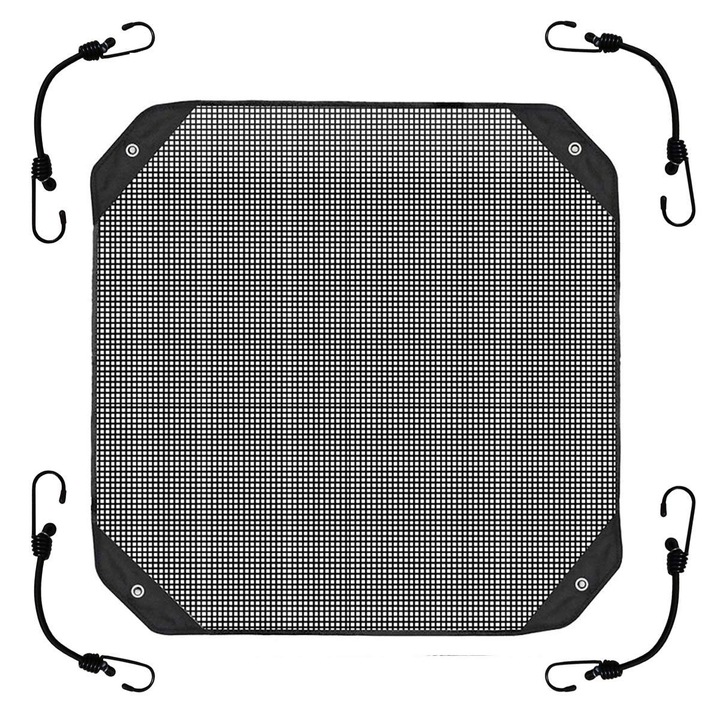 Husa de protectie pentru aparat de aer conditionat exterior, 81x81cm, PVC, Negru
