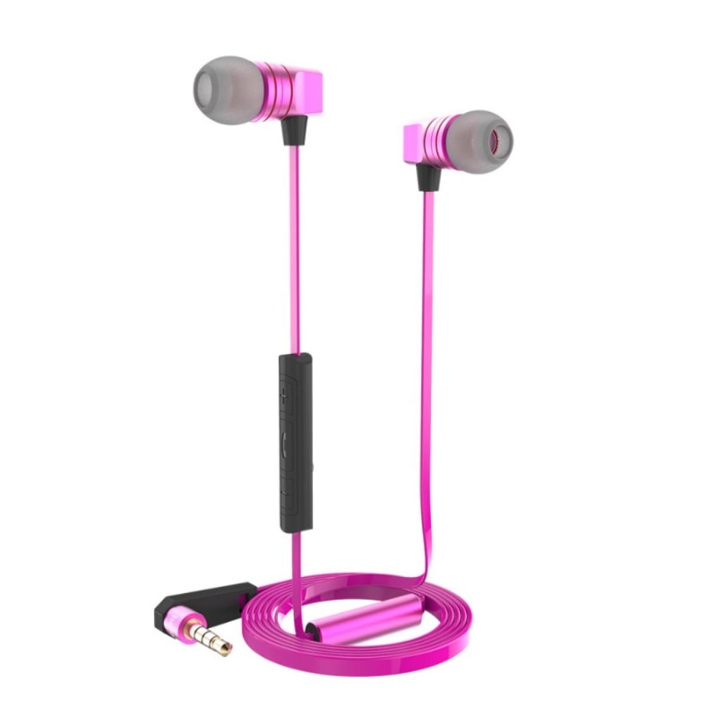 Casti audio in-ear cu microfon, Stereo, L1648, Roz